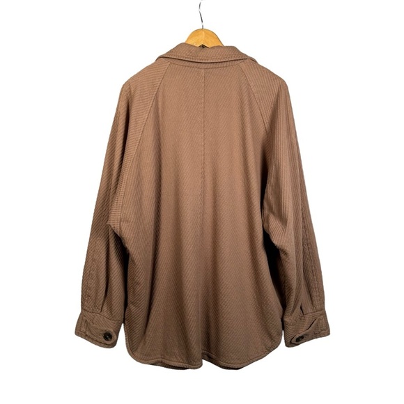 FREE PEOPLE Remi Oversized Corduroy Double Breasted Jacket in camel - Picture 5 of 14